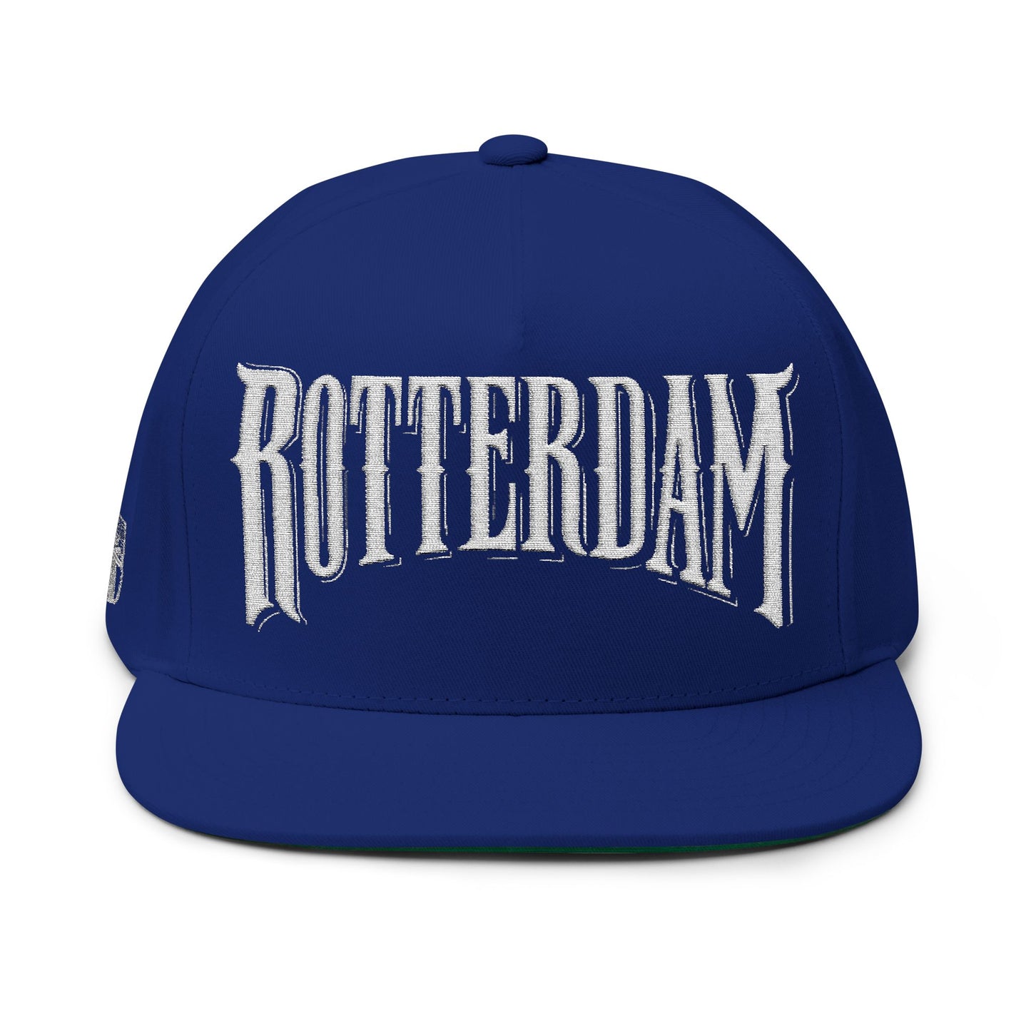Rotterdam Embroidered Flat Bill Cap — Urban Street Snapback