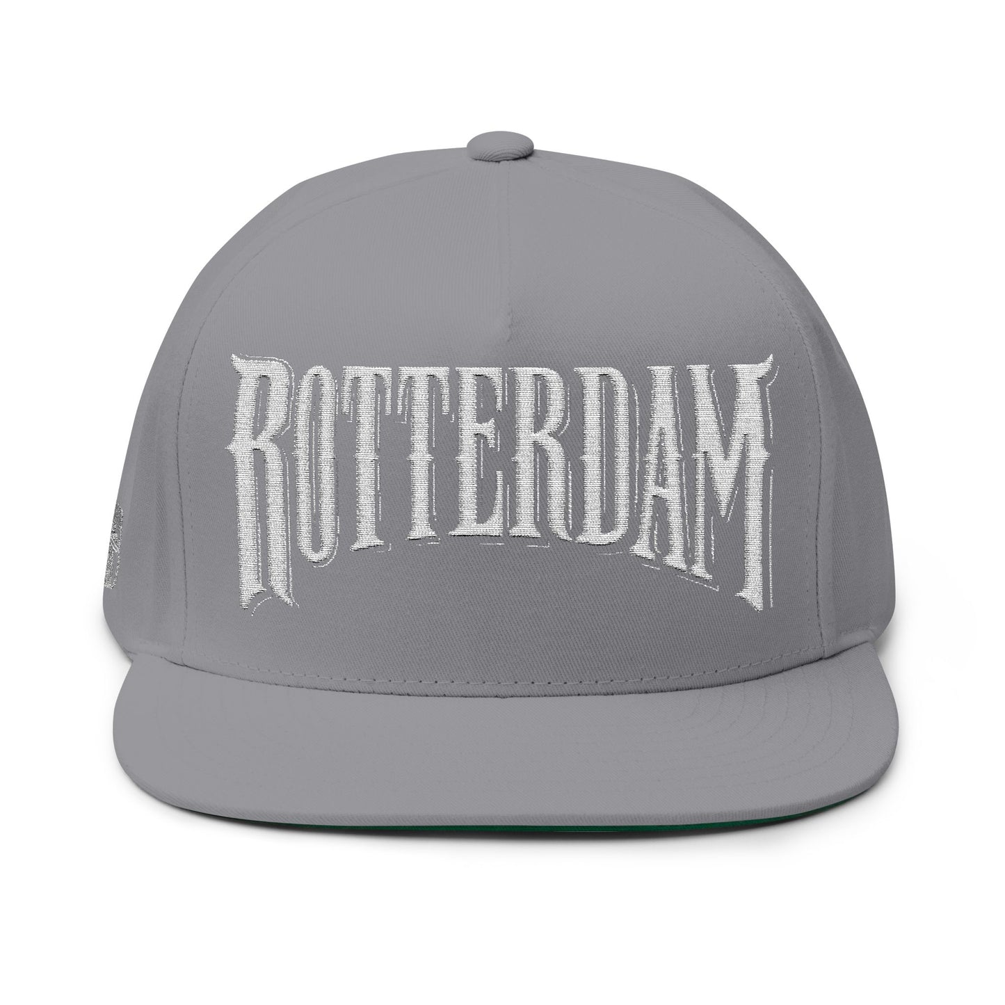 Rotterdam Embroidered Flat Bill Cap — Urban Street Snapback
