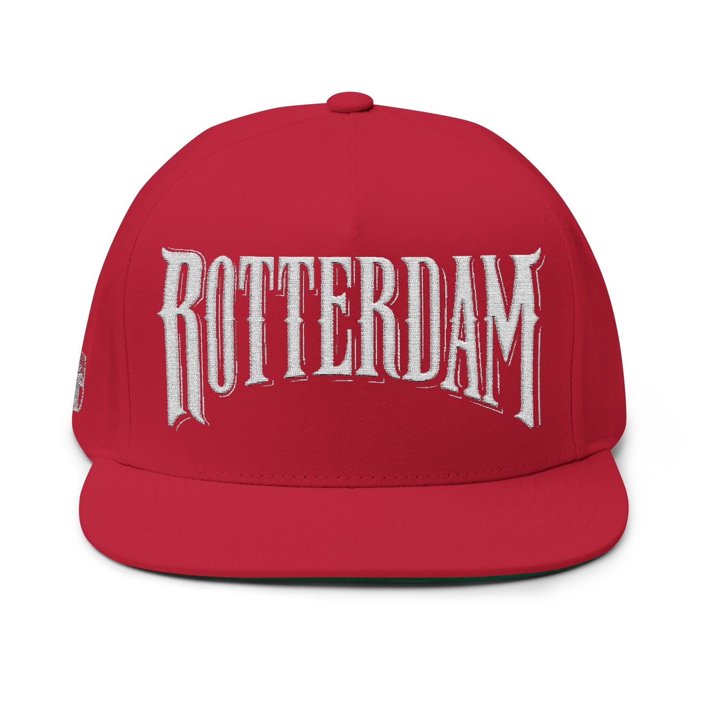 Rotterdam Embroidered Flat Bill Cap — Urban Street Snapback