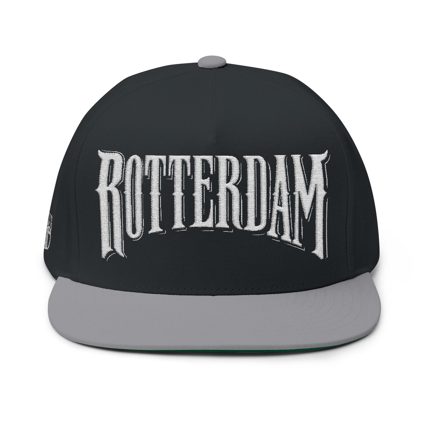 Rotterdam Embroidered Flat Bill Cap — Urban Street Snapback